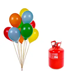 GENERICO - GAS HELIO Balon para 50 globos DESCARTABLE