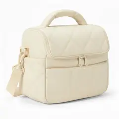 GENERICO - LONCHERA ROSADA TÉRMICA PARA ALIMENTOS TIPO PUFFER - UN COMPARTIMIENTO