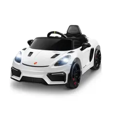 PORSCHE - AUTO DEPORTIVO SPYDER RS PARA NIÑOSBLANCO