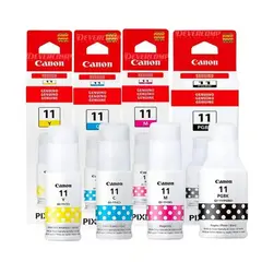 CANON - GL-11 Original – Pack 4 Tintas (Negro, Cian, Magenta y Amarillo) Alta Calidad y Rendimiento