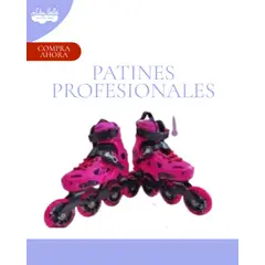 OKA - PATIN LINEAL REGULABLE PROFESIONAL ROSADO M 34-37