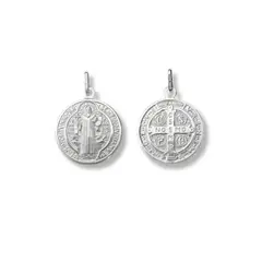 SANTORAL - Dije Medalla de San Benito - Plata