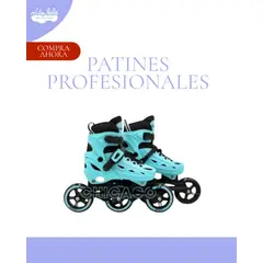 OKA - PATIN LINEAL REGULABLE PROFESIONAL TURQUESA M 34-37