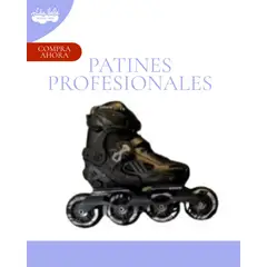 OKA - PATIN LINEAL REGULABLE PROFESIONAL NEGRO S 30-33