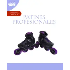 OKA - PATIN LINEAL REGULABLE PROFESIONAL LILA L 38-41