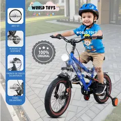 VELOX - Bicicleta Deportiva Aro 12 «ROCKET» para Niños Blue