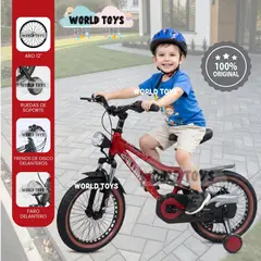 VELOX - Bicicleta Deportiva Aro 12 «ROCKET» para Niños Red