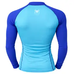 AQUA&MODA - LICRA CON PROTECCION UV AQUAMODA LAMCCMAARALBR UNISEX CELEST CON MANGA AZUL ARA LOG BLANC REFLEC