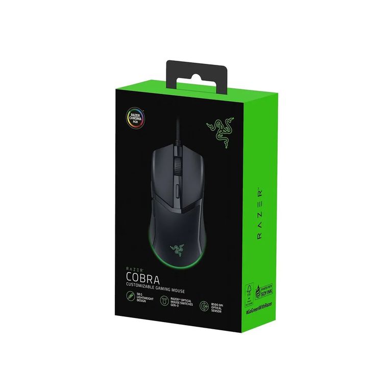 Mouse Gamer Cobra 8500 Dpi Chroma Black