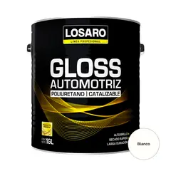 LOSARO - Pintura Gloss automotriz x 1 Gl. Color Blanco brillante