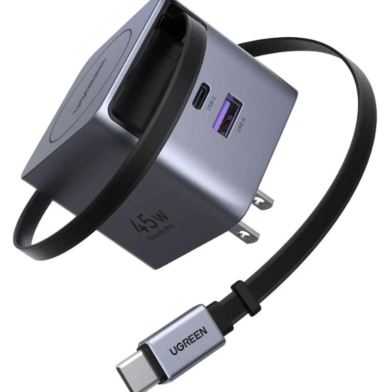 CARGADOR 45W NEXODE PRO GAN CABLE RETRACTIL X614 65821