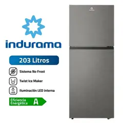 INDURAMA - REFRIGERADOR 203LT COLOR CROMA MOD RI-359I