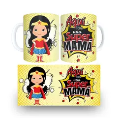GENERICO - TAZA DE DÍA DE LA MADRE La Súper Heroína del Hogar 11oz + Nombre Personalizado