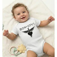 GENERICO - Body algodón Pima Bon Jovi Blanco