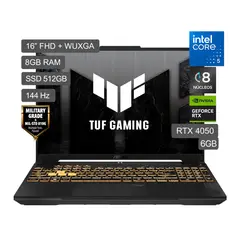 ASUS - Laptop Gamer Core 5 210H RTX4050-6GB 8GB 512GB SSD TUF GAMING F16