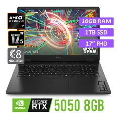 HP - Laptop OMEN 17-DB1001la AMD Ryzen AI 7 350 Ram 16GB SSD 1TB RTX 5050 17" FHD Win11