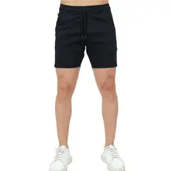 ENKI - Bermuda Urbana Hombre Negro Drill Stone Casual Moderna