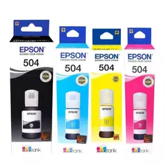 EPSON - Pack de Tintas T504 Color Negro Cian Magenta Amarillo