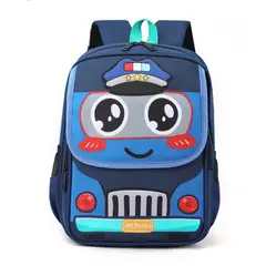 GENERICO - Mochila Escolar ó Paseo Infantil Carro de Policia