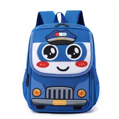 GENERICO - Mochila Escolar ó Paseo Infantil Carro de Policia