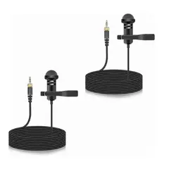 GENERICO - Micrófono Lavalier Genérico Con Accesorios Incluidos Negro