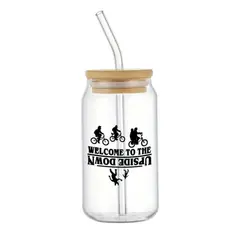 GENERICO - Vaso tapa de bambú diseño Stranger Things 1
