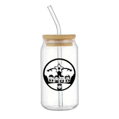 GENERICO - Vaso tapa de bambú diseño Stranger Things 2