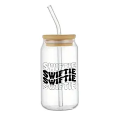 GENERICO - Vaso tapa de bambú diseño Taylor Swift 1