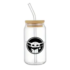 GENERICO - Vaso tapa de bambú diseño Guerra Galaxias 1