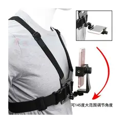 GENERICO - Pechera con Holder Soporte para Celular Cámara Go Pro para Motorizados o Deportes