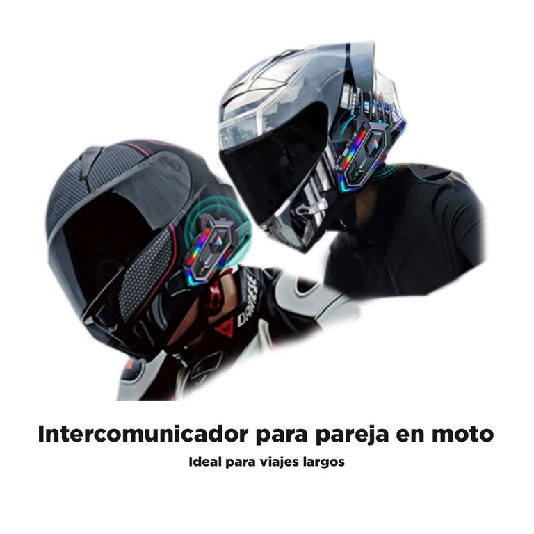 Intercomunicadores para Audífonos en Moto MT-Y20MAX Bluetooth 5,3 para Piloto y Acompañante