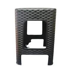 GENERICO - Pack 6 Sillas Bancas Tipo Ratán