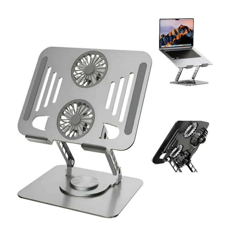 Soporte Para Laptop y Tablet De Aluminio Giratorio 360°