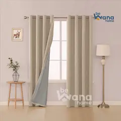 CASATEX - Cortina Blackout ENGOMADO150x250cm CAMELLO