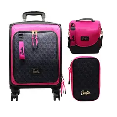 BARBIE - Pack Escolar Maleta Fucsia y Negro Oficio