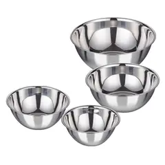 INSPIRA - Juego de 4 Bowls para Cocina Bowl de Acero Inoxidable