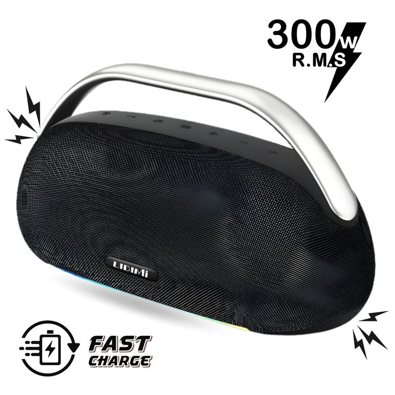 Parlante Bluetooth 300W LD-S690 Extra Bass USB Negro