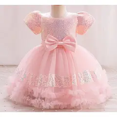 GENERICO - Vestido Niña Princesa Melón Talla 6