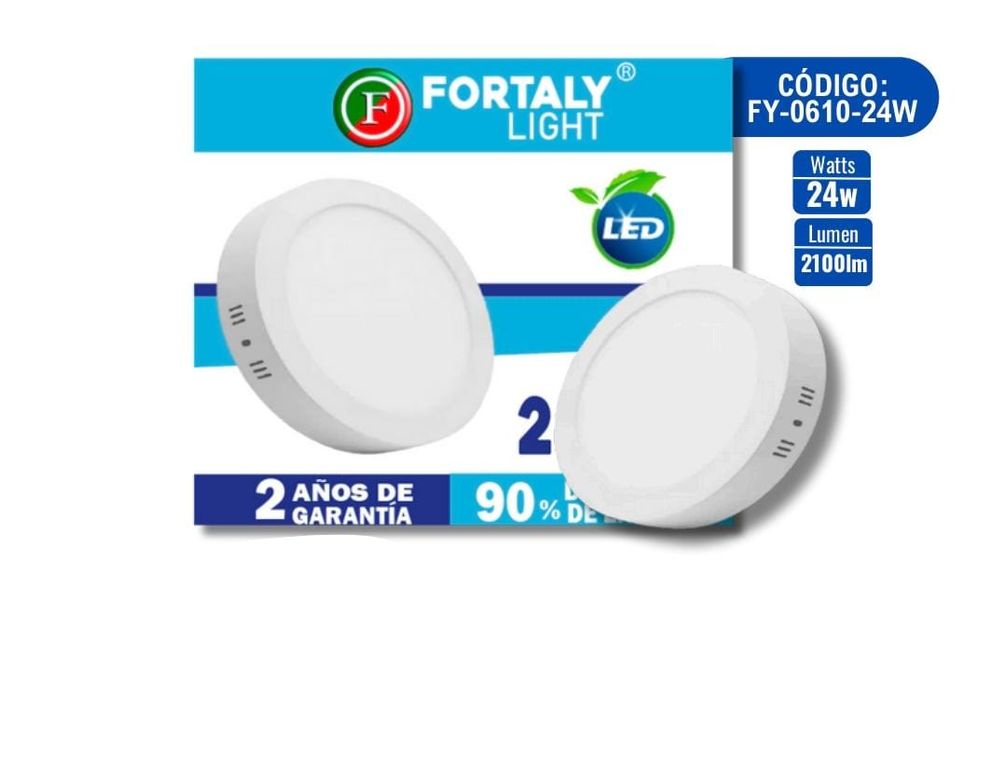 PANEL LED SOBREPONER 24 WATTS REDONDO
