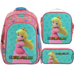 WISH - Pack Mochila Princesa Peach Mario Bros Nintendo Oficio