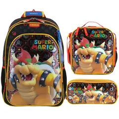WISH - Pack Mochila Bowser Mario Bros Nintendo Oficio