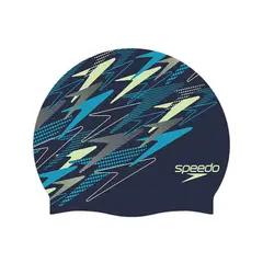 SPEEDO - Gorro Natacion Printed Azul Marino