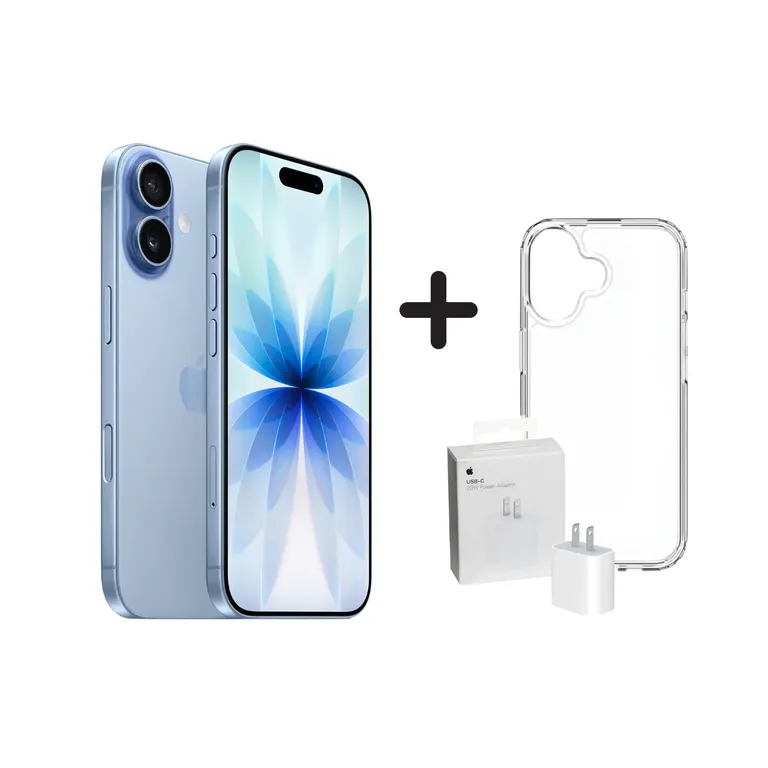 IPHONE 17 256GB ESIM - AZUL + CARGADOR + CASE PROTECTOR