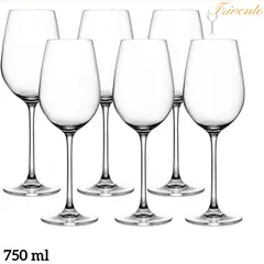 TRIVENTO - Set de Copas de Vino Tinto de Cristal 750 ml - 25.3 oz 6 Piezas-