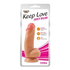 CHISA - Consolador Dildo Realista Keep Love Juicy 18 cm Ø 46 cm Ventosa