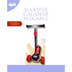 GENERICO - SCOOTER CALAMAR PLEGABLE NEGRO