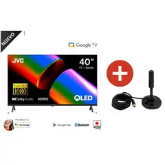 JVC - Televisor 40 FHD QLED Google TV LT-40KB758 SMART + ANTENA DIGITAL