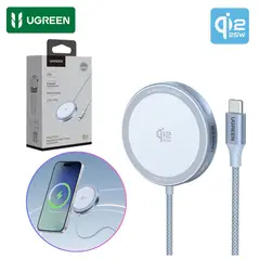 UGREEN - Cargador Inalámbrico Magflow Qi2 25W Magsafe Certificado para iPhone 17, 16, 15