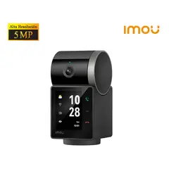 IMOU - Cámara Seguridad Rex VT 5MP 3K Panorámica Detección Humana Mascota Pantalla Videollamada