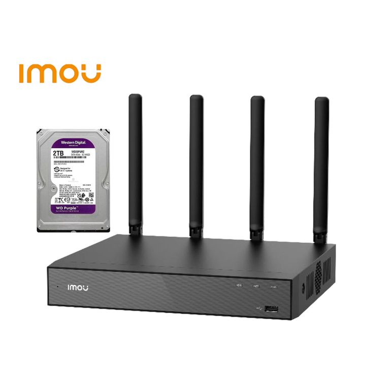 Grabador NVR N110W 10 Canales Wifi Conversación Bidireccional 4K HDMI Compatibilidad ONVIF 2TB